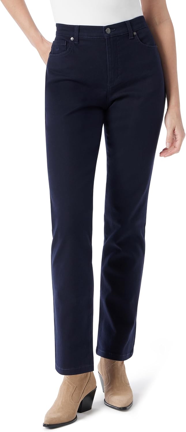Gloria Vanderbilt Womens Amanda Classic High Rise Tapered Jean