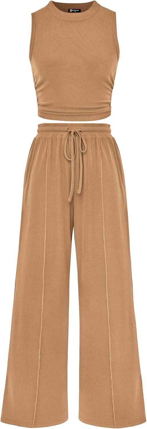 PRETTYGARDEN 2 Piece Sets for Women - Summer Lounge Wear