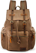 GEARONIC Vintage Canvas Backpack for Travel and Hiking Needs