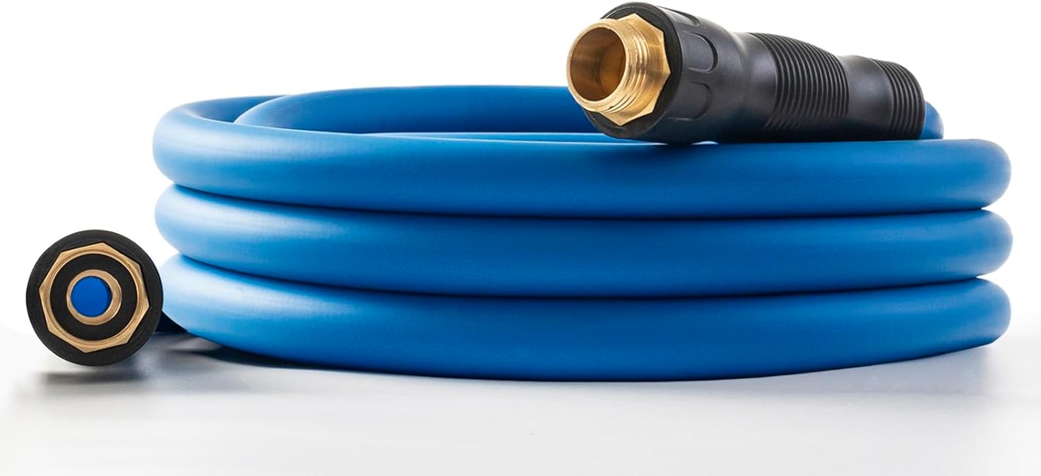 5/8 Hot Cold Water Hose 20ft Flexible Heavy Duty with Brass Fittings