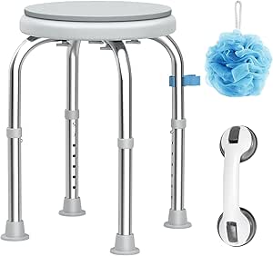 Medhelp Shower Stool for Inside Shower - Adjustable Bath Chair