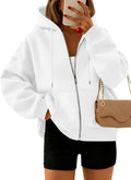 Trendy Queen Zip Up Cropped Hoodie for Women - Cozy Fall Staple