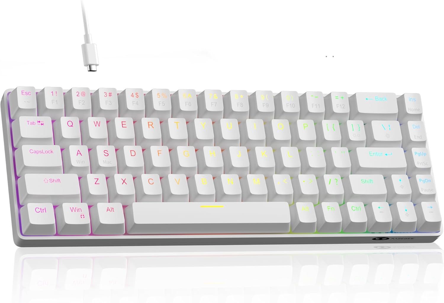 MageGee 60% Rapid Trigger Gaming Keyboard with RGB Backlight