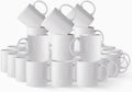 AmorArc 12oz Off White Coffee Mugs Set - Lightweight Everyday Cups