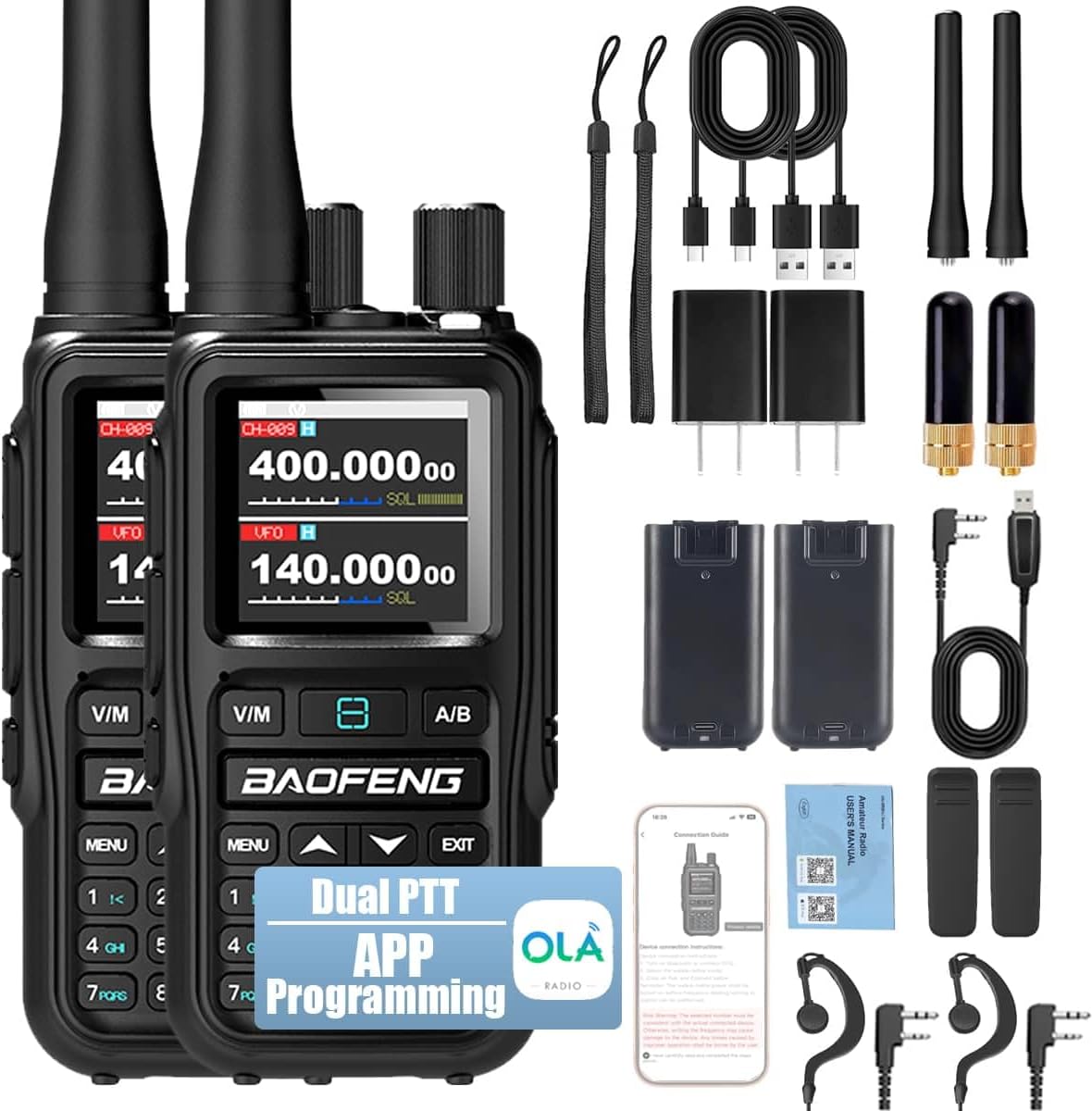 Baofeng UV-5R Mini Dual Band Walkie Talkie for Outdoor Use