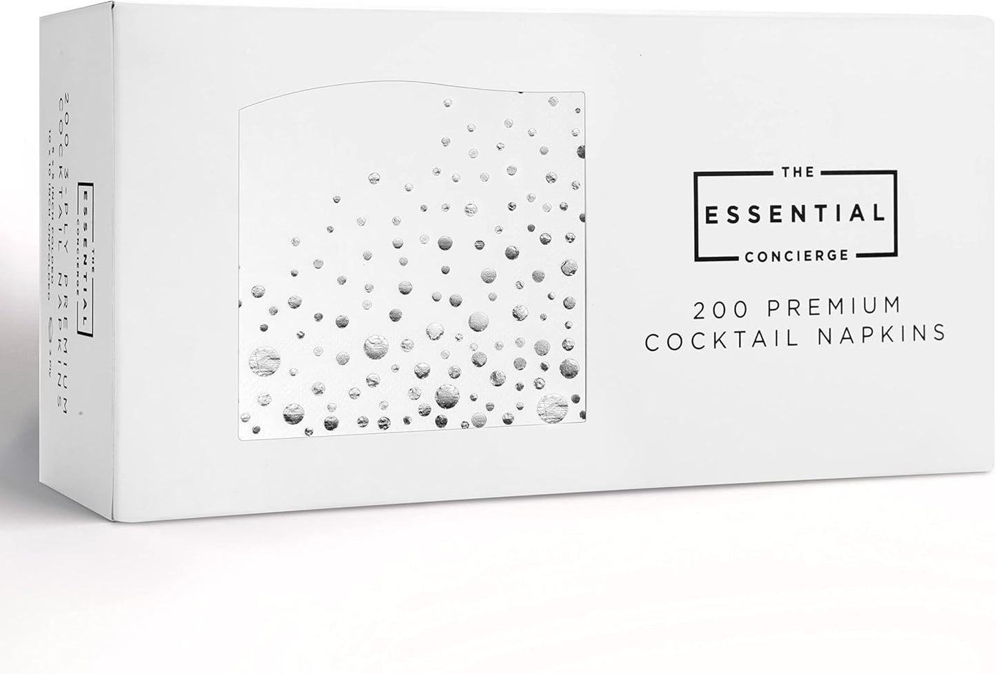 Silver Cocktail Napkins - Elegant & Disposable