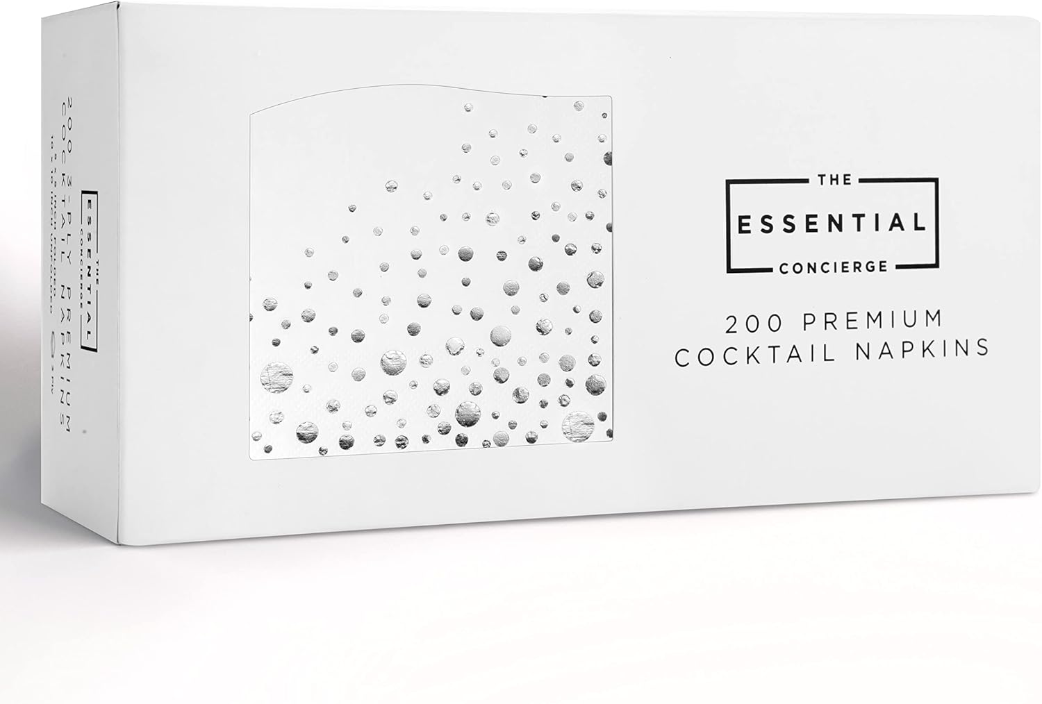 Silver Cocktail Napkins - Elegant & Disposable