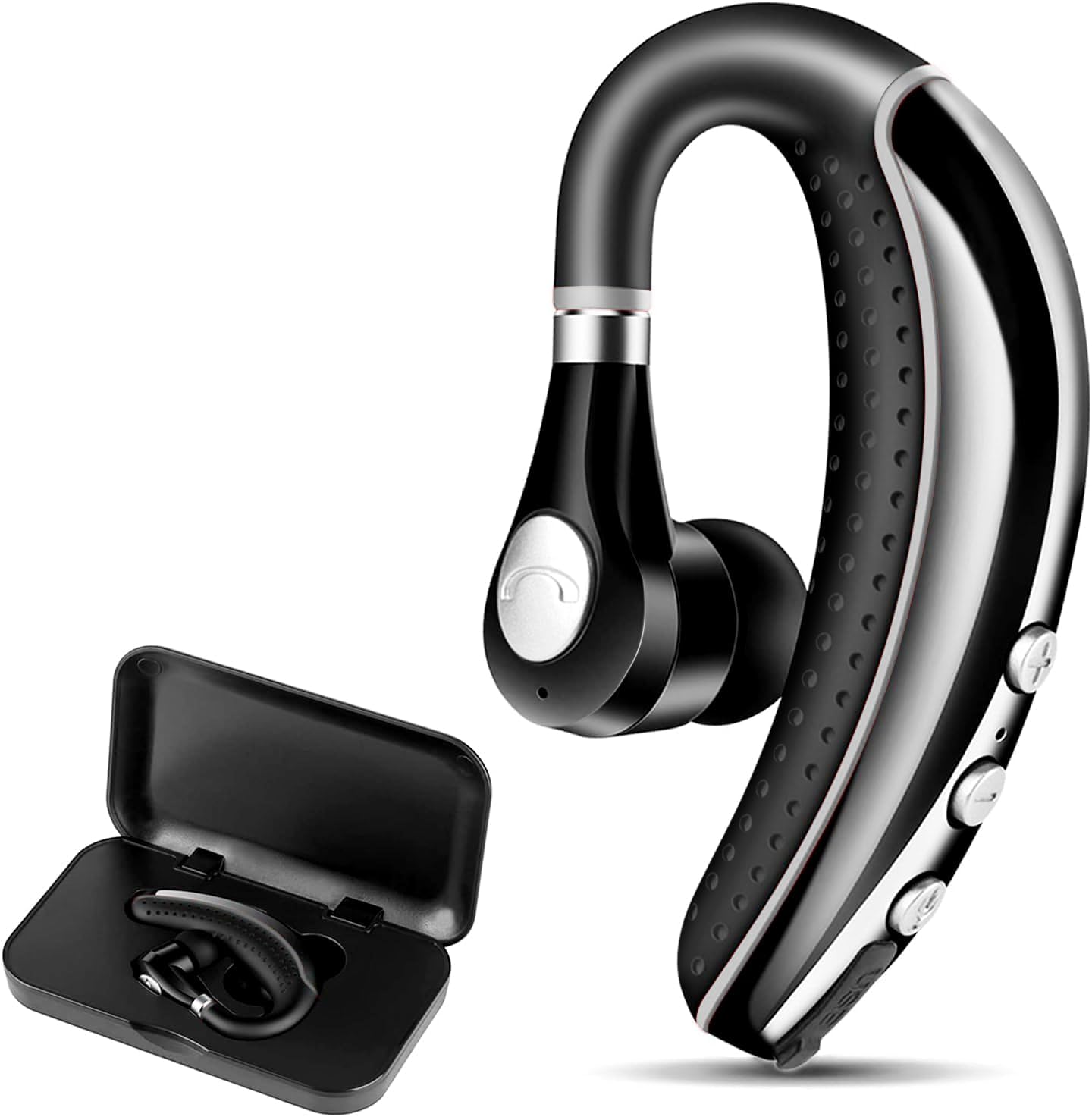 Bluetooth Headset V5.0 Wireless Earpiece with Noise Canceling Mic