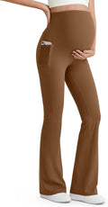 BareFeel Maternity Flare Leggings with Pockets Over The Belly Work
