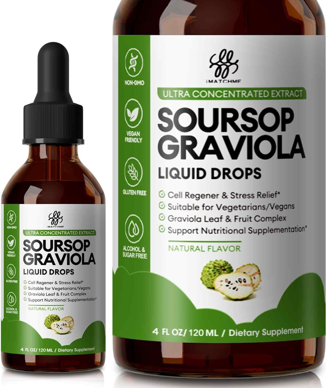 Soursop Graviola Liquid Drops for Immune and Gut Health Support