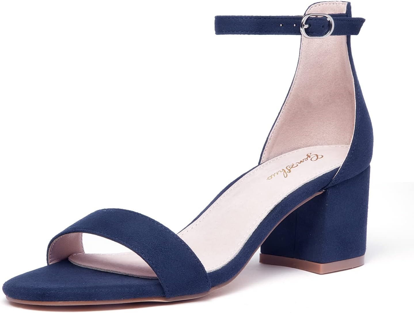 GENSHUO Women's Low Kitten Heel Sandals for Any Occasion