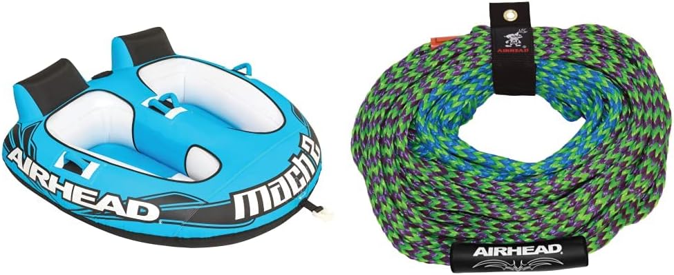 Airhead Mach Towable Tube for Boating - Perfect for 1-3 Riders