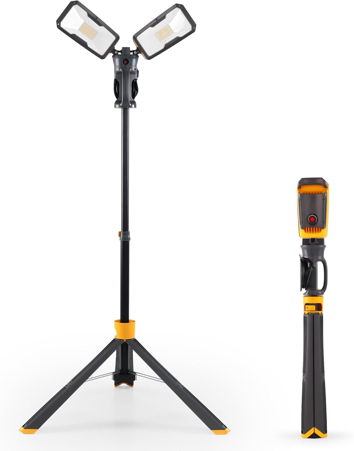 LUTEC Upgraded 11000 Lumen Dimmable LED Work Light with Tripod