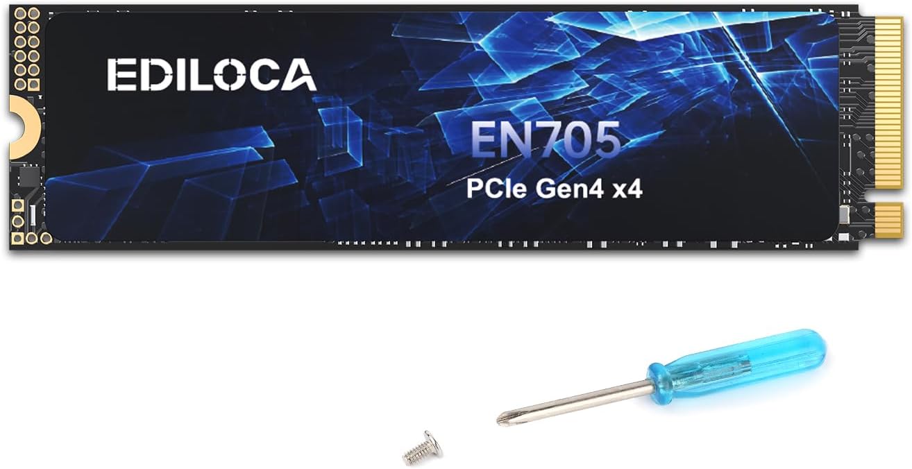 Ediloca 2TB PCIe Gen4 SSD - Lightning Speeds
