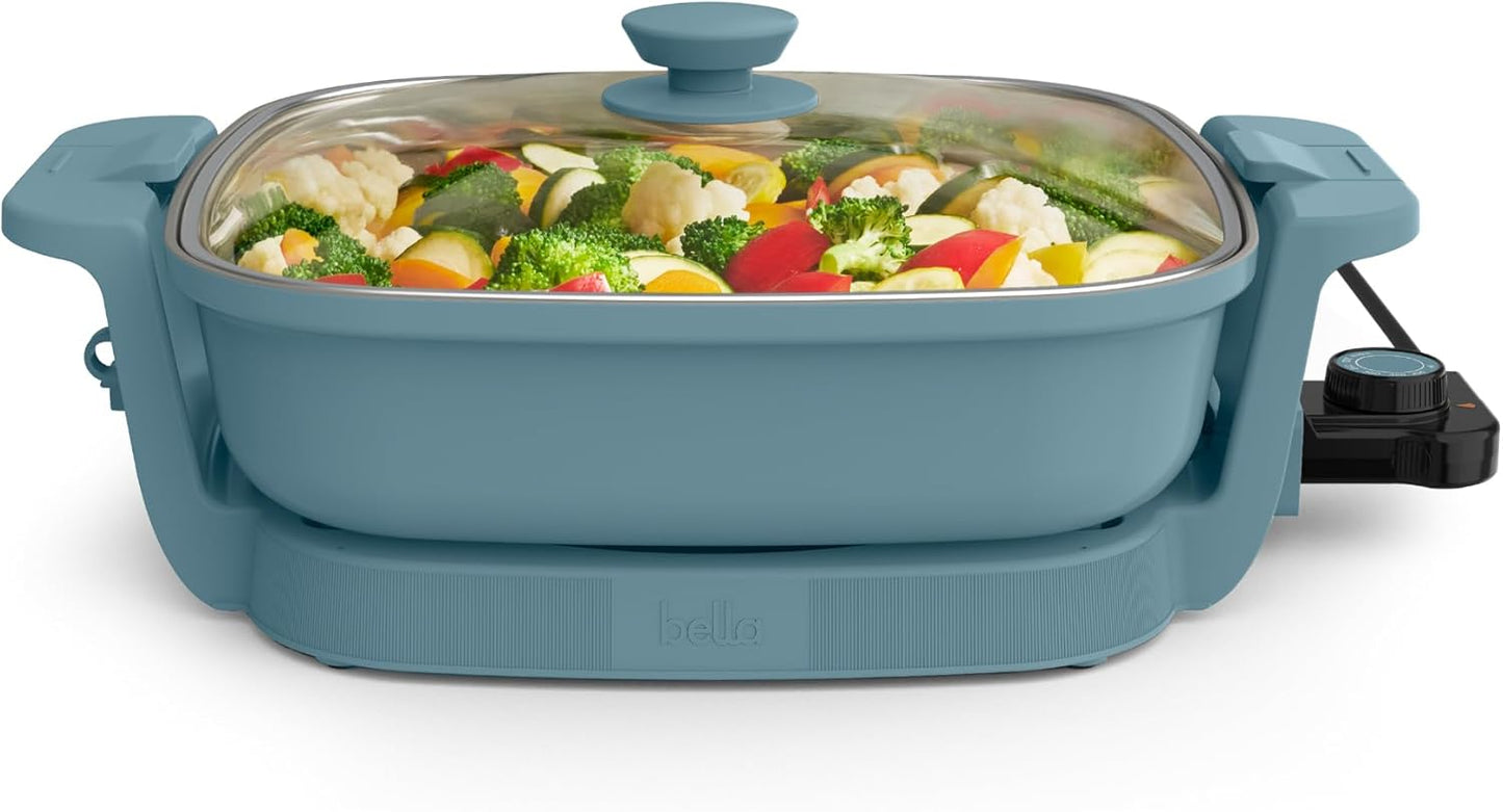 Bella Make and Take Electric Skillet with 6QT Capacity