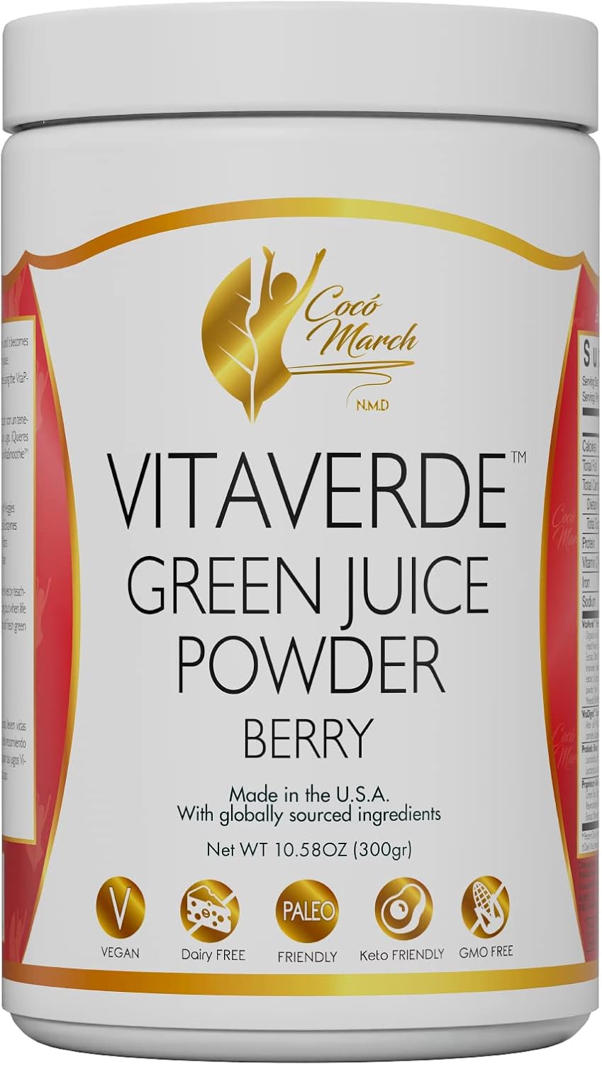 Coco March VitaVerde Green Juice Powder with 50 Superfoods