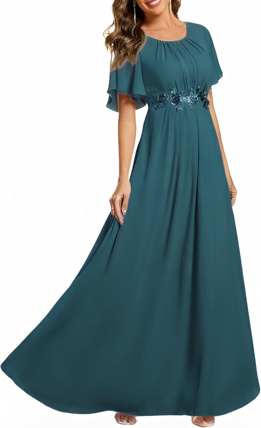 Elegant Floor Length A Line Evening Dress for Unforgettable Moments