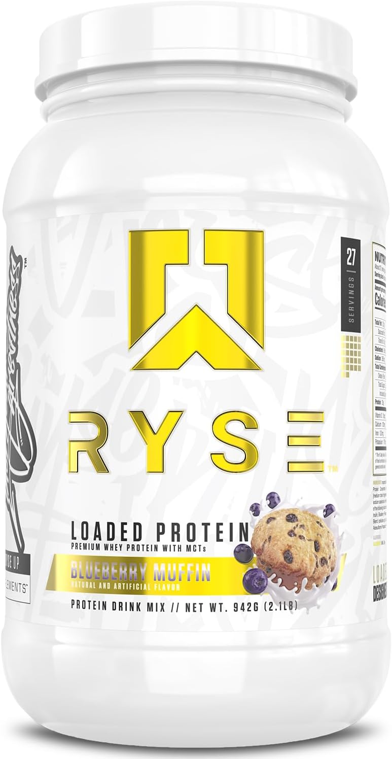 RYSE Loaded Protein Powder - Blueberry Muffin Flavor Review