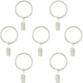 Decopolitan Distressed White Clip Rings: Secure Drapery Rods!