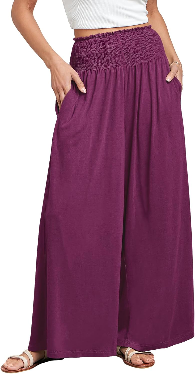 Chic Women Palazzo Pants for Summer Boho Style and Comfort