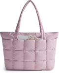 Expandable Tote Bag for Women 22L-28L - Quilted Puffer Carry-On