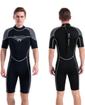 GoldFin Mens Wetsuit 3mm Shorty Back Zip Wetsuits for Men