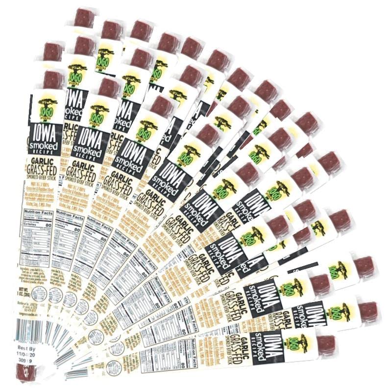 Garlic Beef Jerky Sticks - Sugar Free, Non-GMO, Paleo Snack
