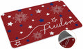 Patriotic 4th of July Doormat Rug 24x36 - Red White Blue Welcome