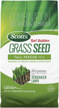 Turf Builder Tall Fescue Grass Seed Mix - Root-Building Strength
