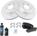 Front Brake Pad & Rotor Kit Premium G-Coated Ceramic - Direct Fit