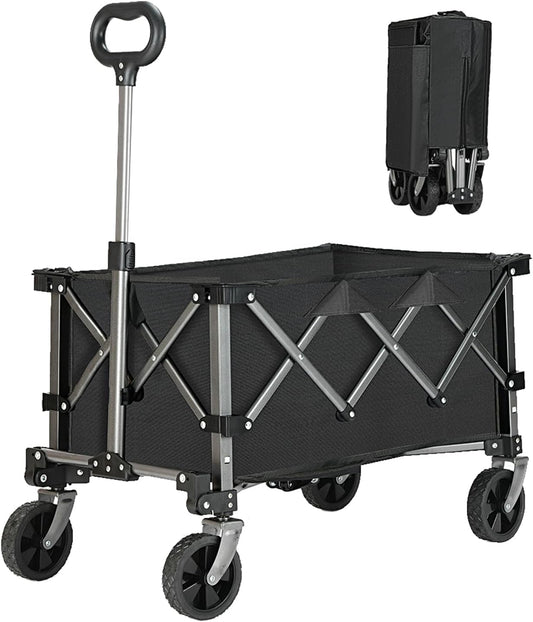 AICOO Collapsible Wagon: Heavy Duty All-Terrain Cart