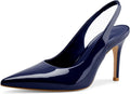 Heelchic Slingback Heels Pointed Toe Stiletto Pumps - Sleek Comfort