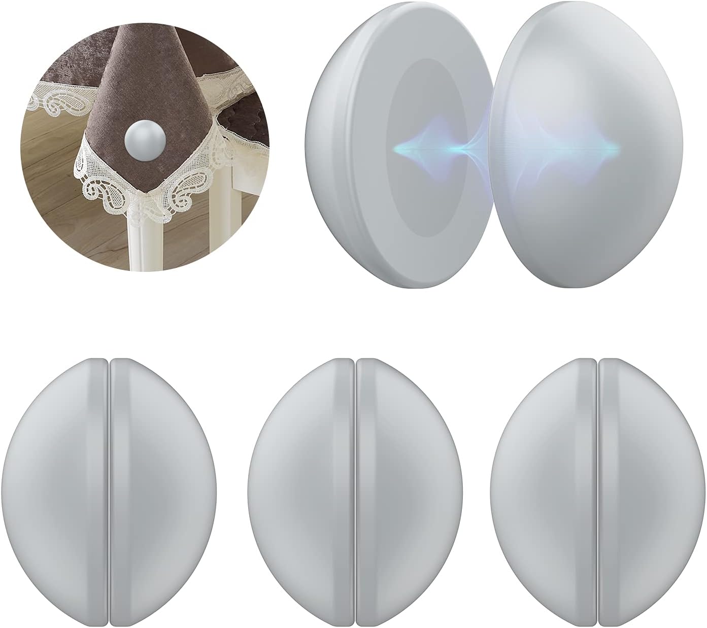 Premium Magnetic Shower Curtain Weights - 4 Pack
