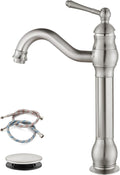 Gotonovo Single Handle Vessel Sink Faucet with 360 Swivel Spout