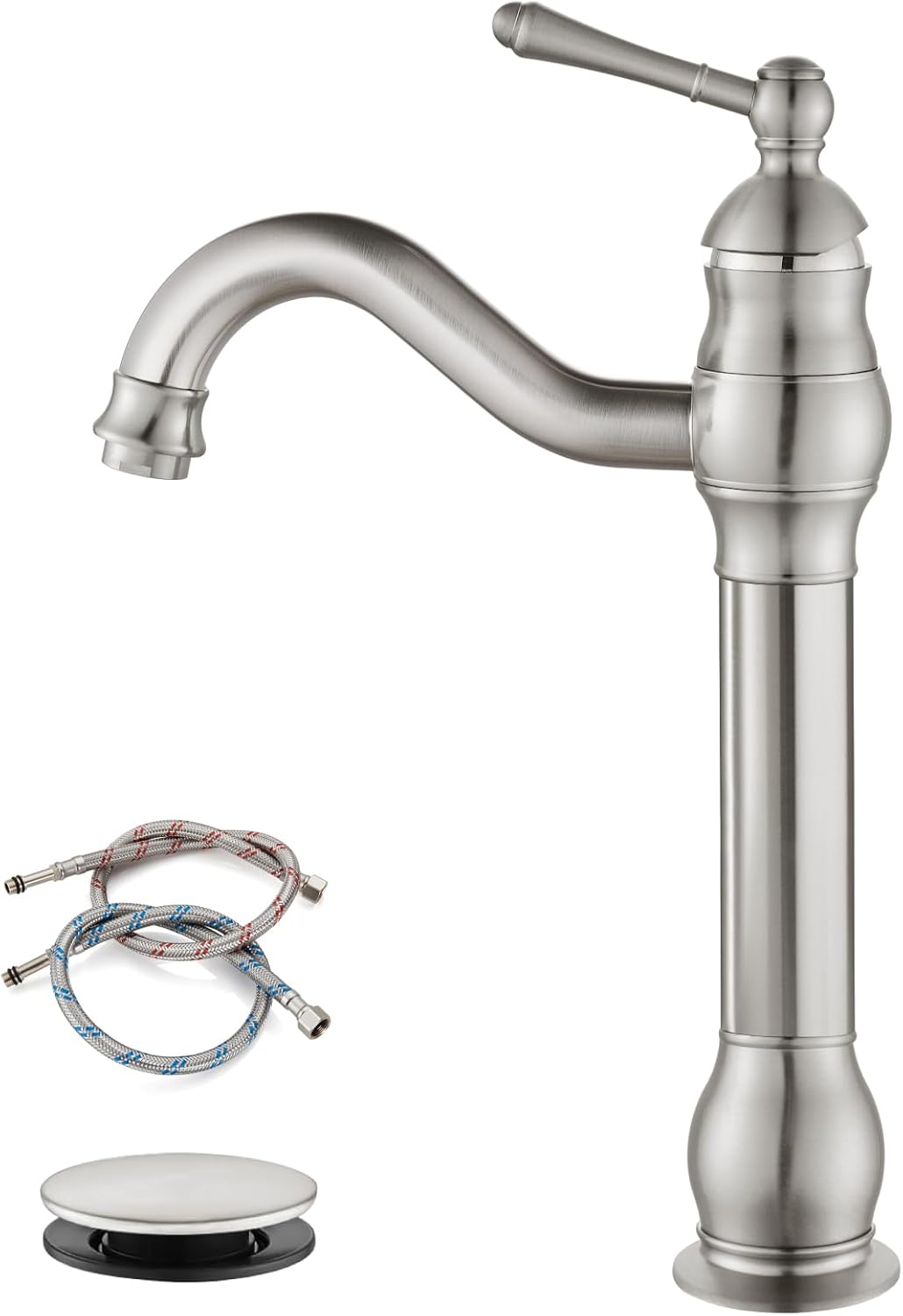 Gotonovo Single Handle Vessel Sink Faucet with 360 Swivel Spout