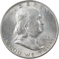 1960 D Franklin Half Dollar AU 90% Silver Coin - Collectible
