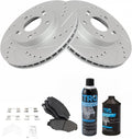 TRQ Performance Brake Pad and Rotor Kit for Honda CR-V 2017-2022