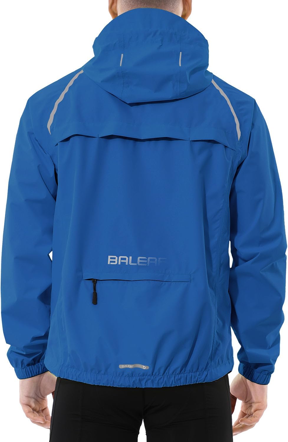 Baleaf Men's Rain Jacket Waterproof Windbreaker for Outdoor Use