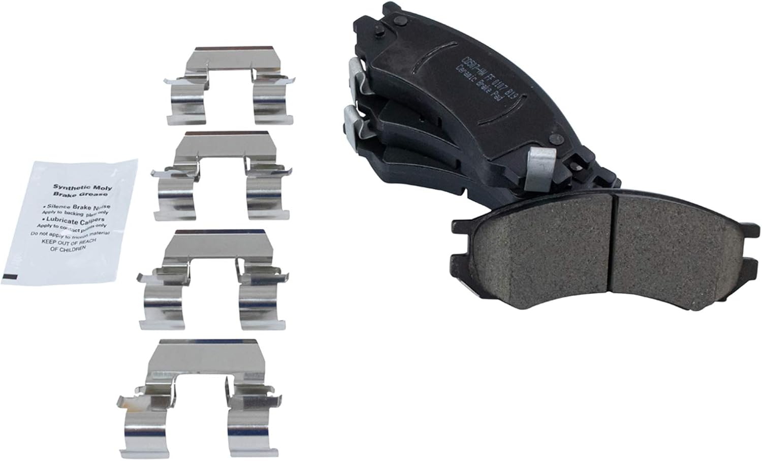 TRQ Front Brake Pads Ceramic for Saturn SC SL SW Models 1991-2002