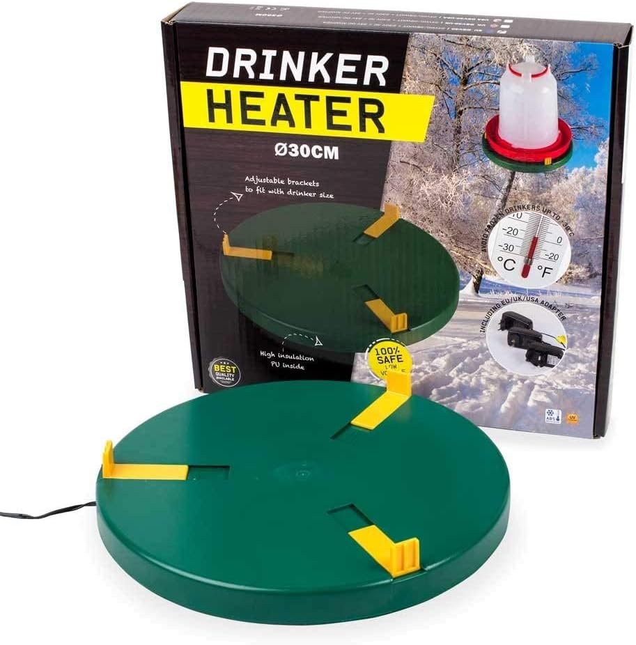 Heated Poultry Waterer for Winter - Freeze Proof Chicken Supplies