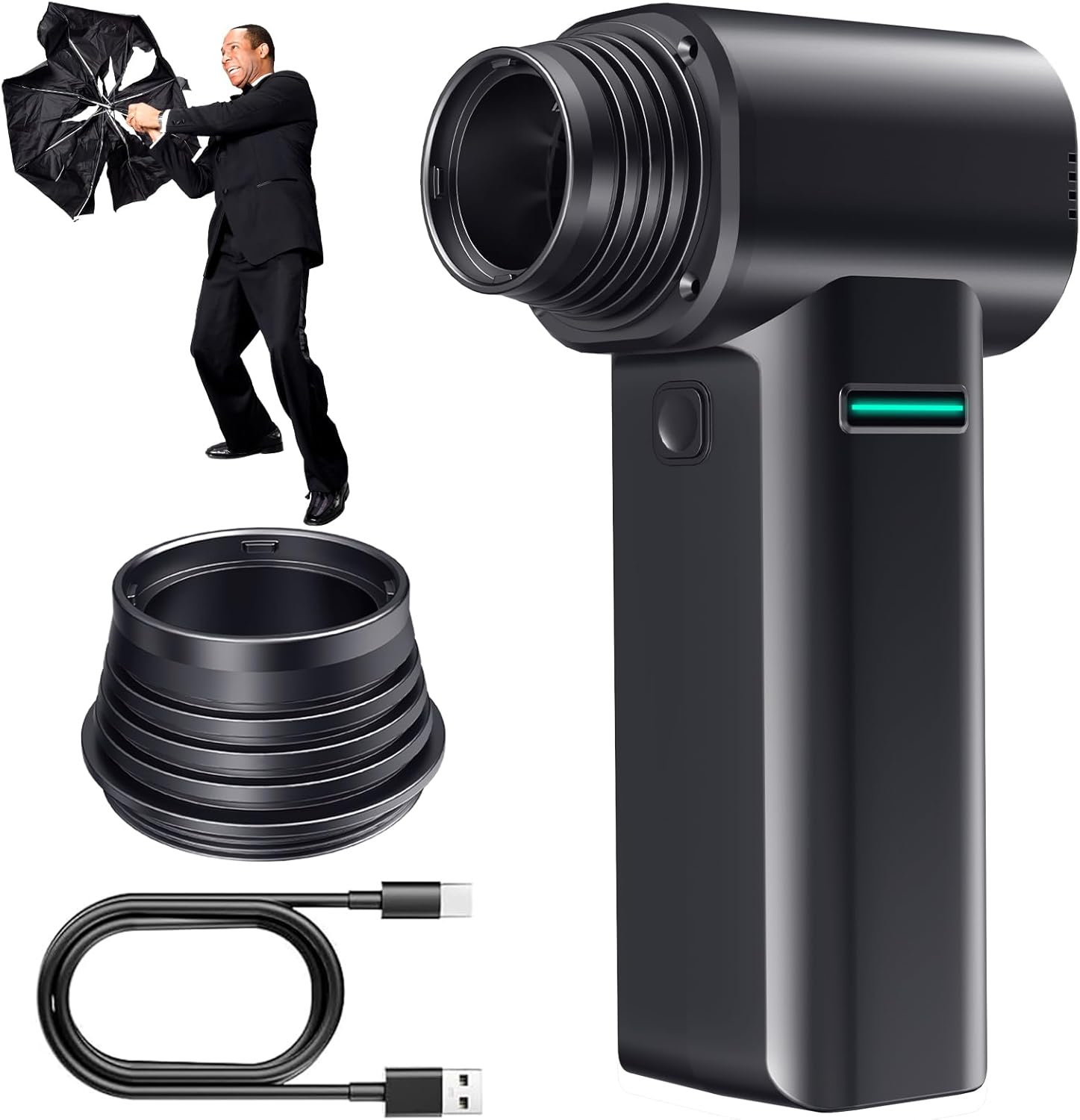 Compressed Air Duster with 300000RPM for Powerful Cleaning