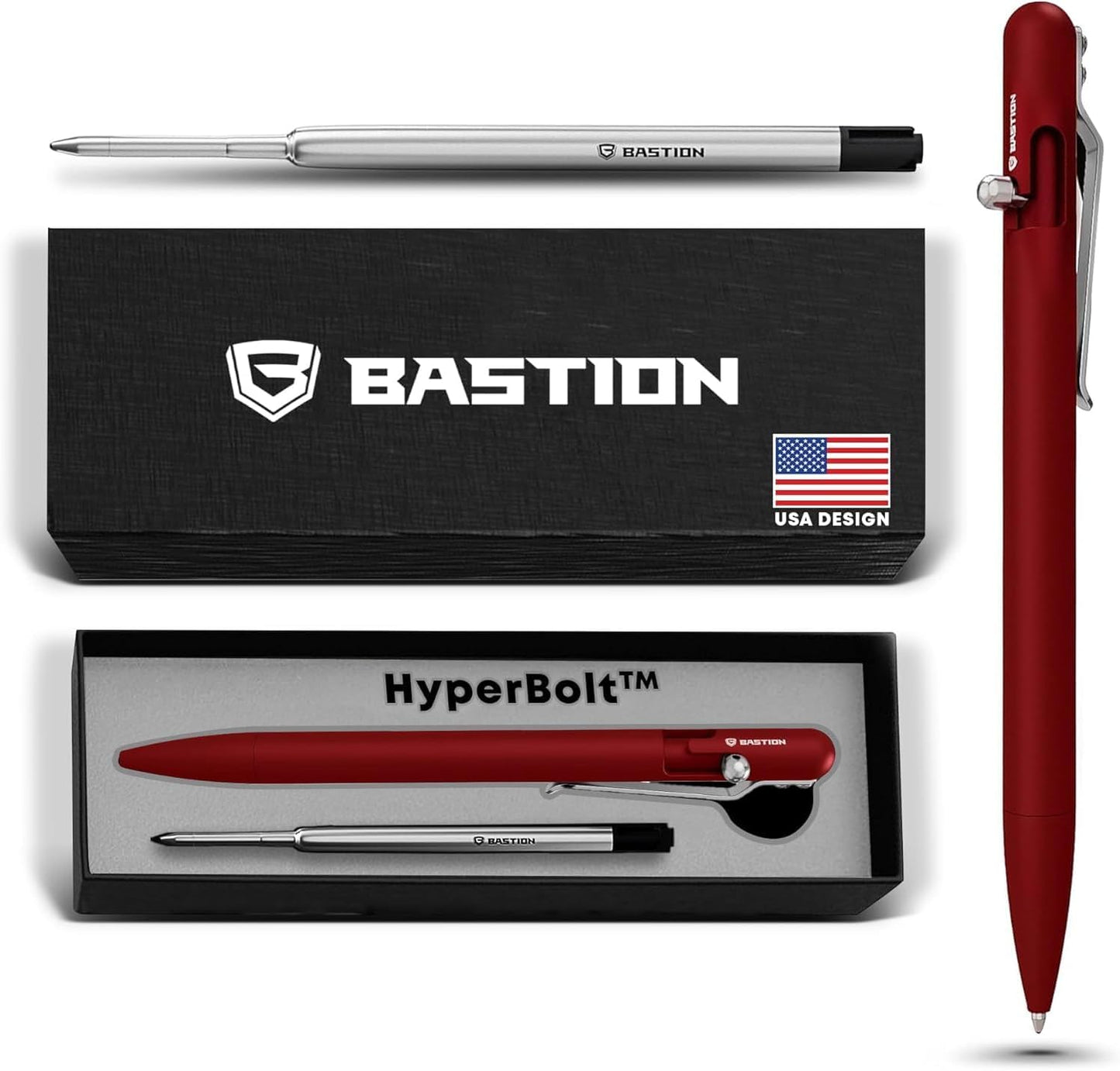 BASTION Luxury Slim Bolt Action Pen - Lightweight EDC Pen