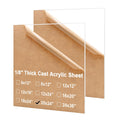KINLINK 20x24 Plexiglass Sheets 1/8 in Clear Acrylic - DIY Craft Pack
