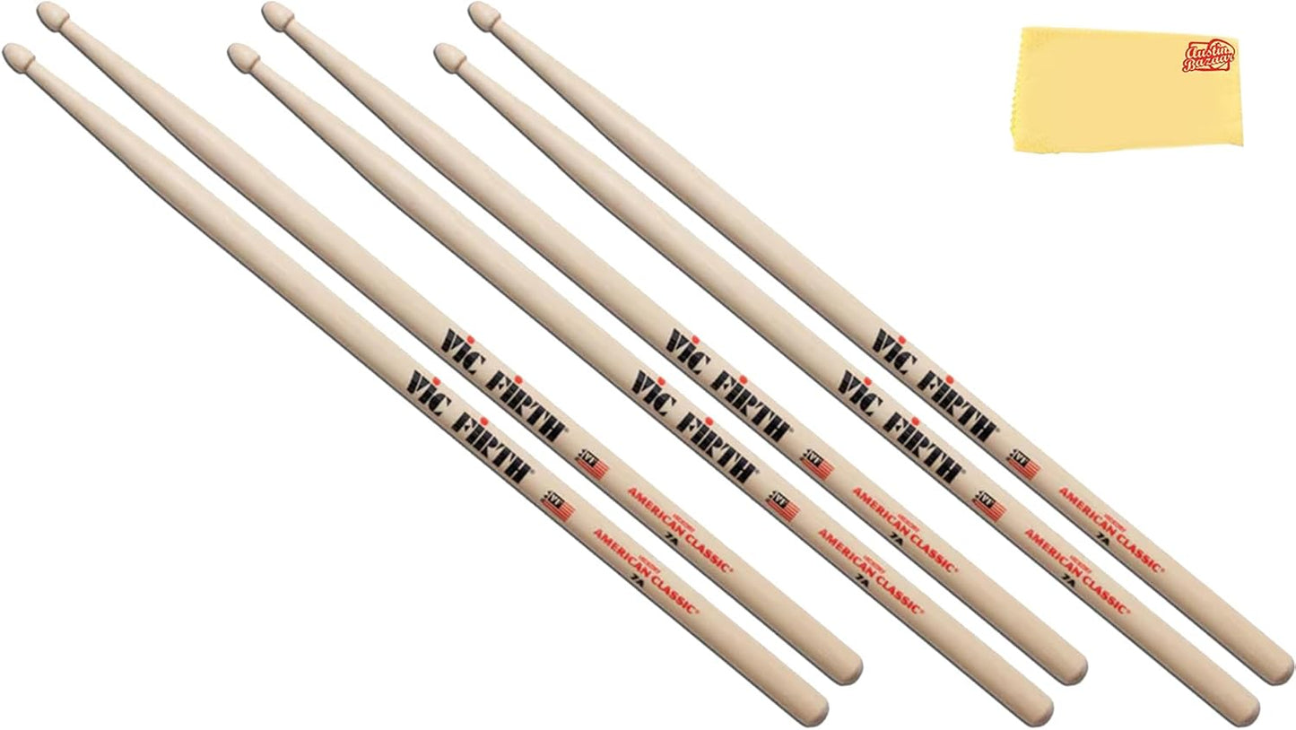Vic Firth 7A American Classic Drum Sticks for Jazz Musicians