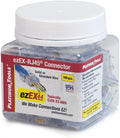 Platinum Tools Ezex44 RJ45 Connector 100/Jar - Clean Pass-Through