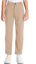 Youth Boys Golf Pants Stretch Flat Front Dress Chino - Slim Fit