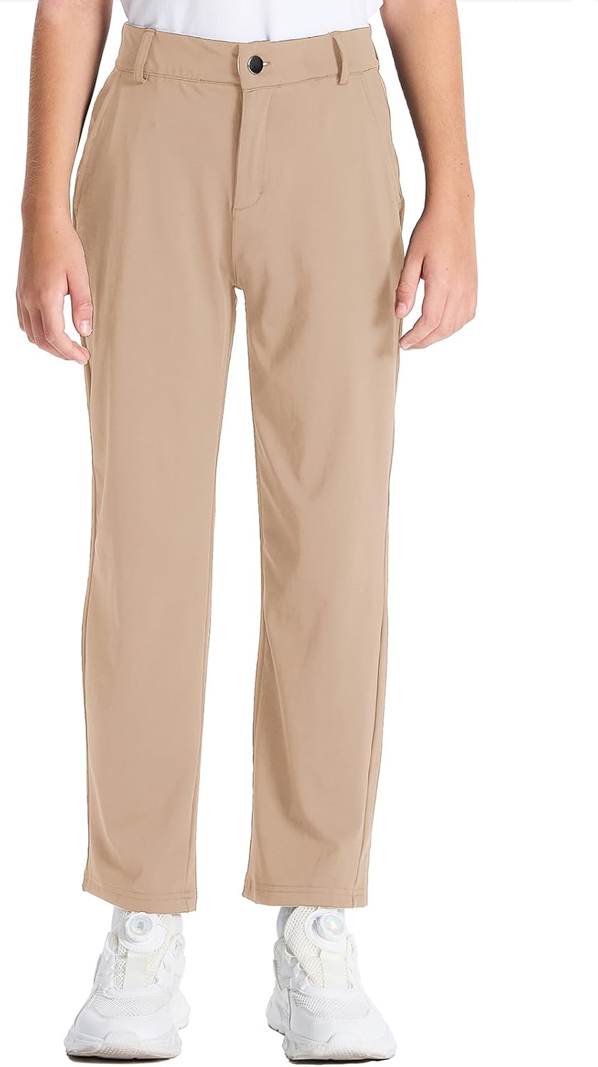 DEVOROPA Youth Boys Golf Pants for School and Athletic Wear