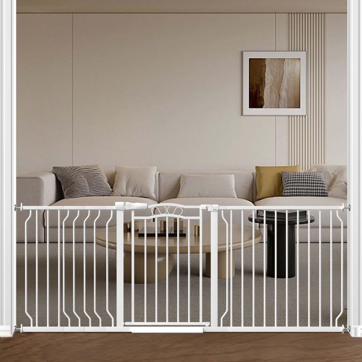 Extra Wide Large Pet Gate for Doorways and Stairs Safety