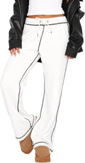 Track Pants Women Wide Leg Sweatpants - Soft Straight Joggers