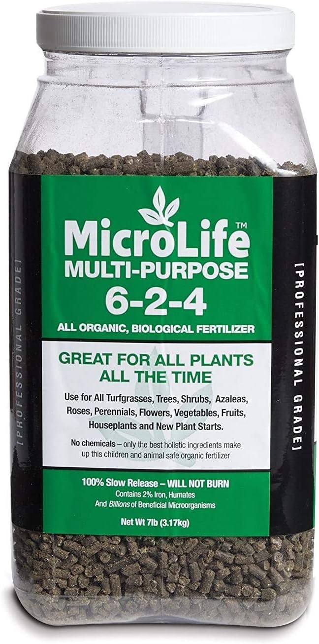 MicroLife Multi-Purpose Organic Fertilizer for All Plants, 7 LBS